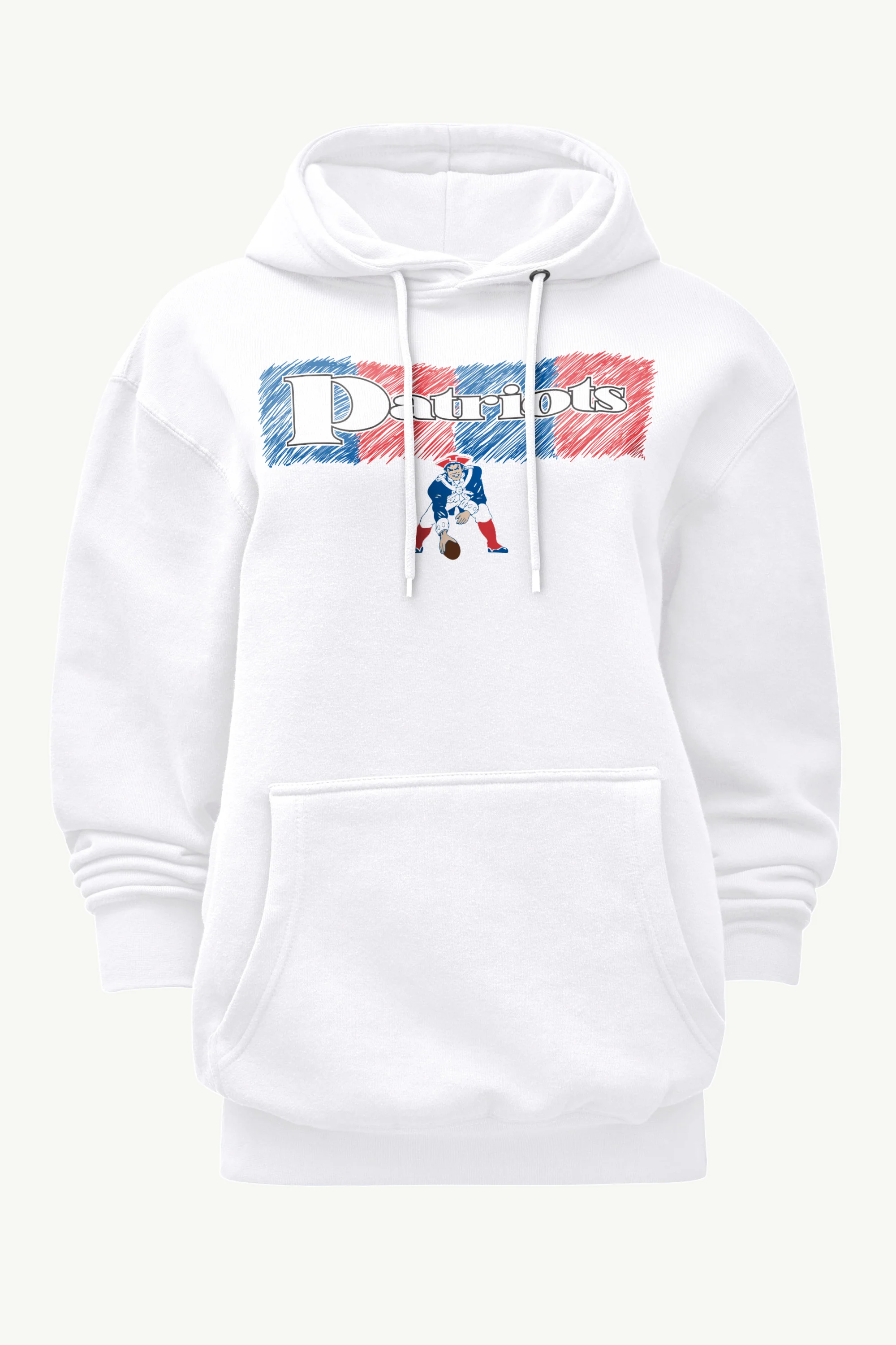 WOMENS NEW ENGLAND PATRIOTS COLOR SHADING HOODIE
