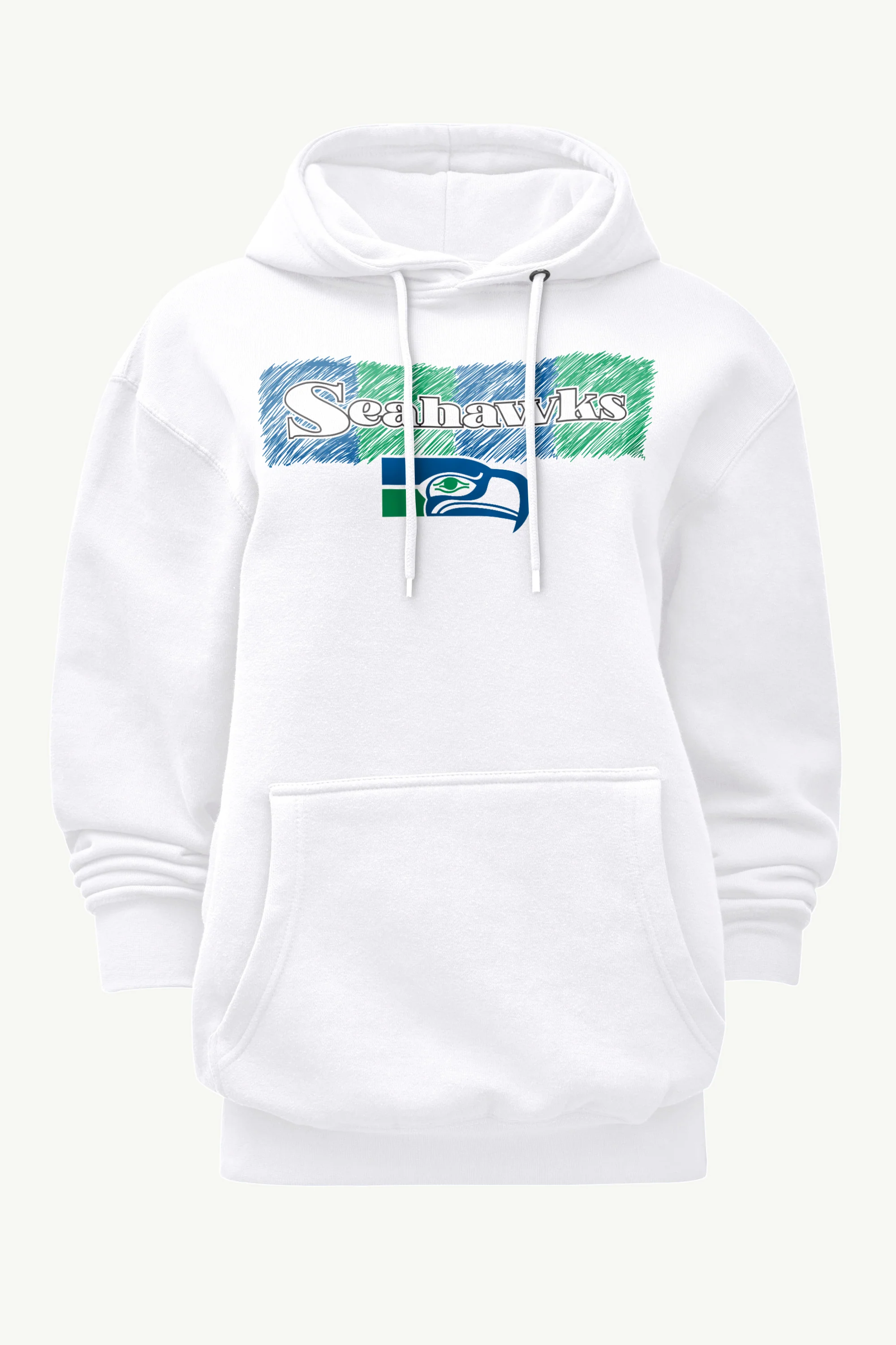 WOMENS SEATTLE SEAHAWKS COLOR SHADING HOODIE