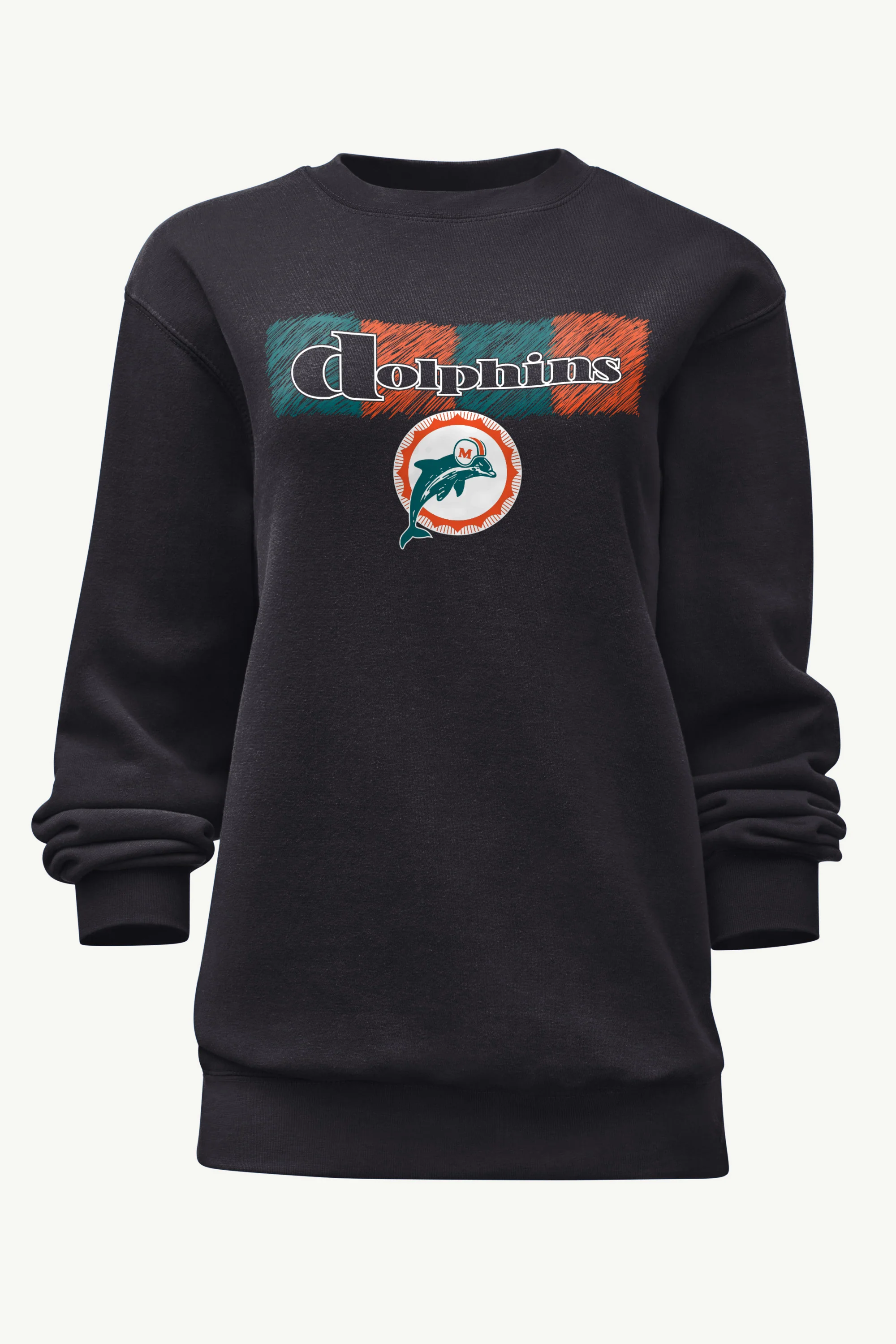 WOMENS MIAMI DOLPHINS COLOR SHADING SWEATSHIRT