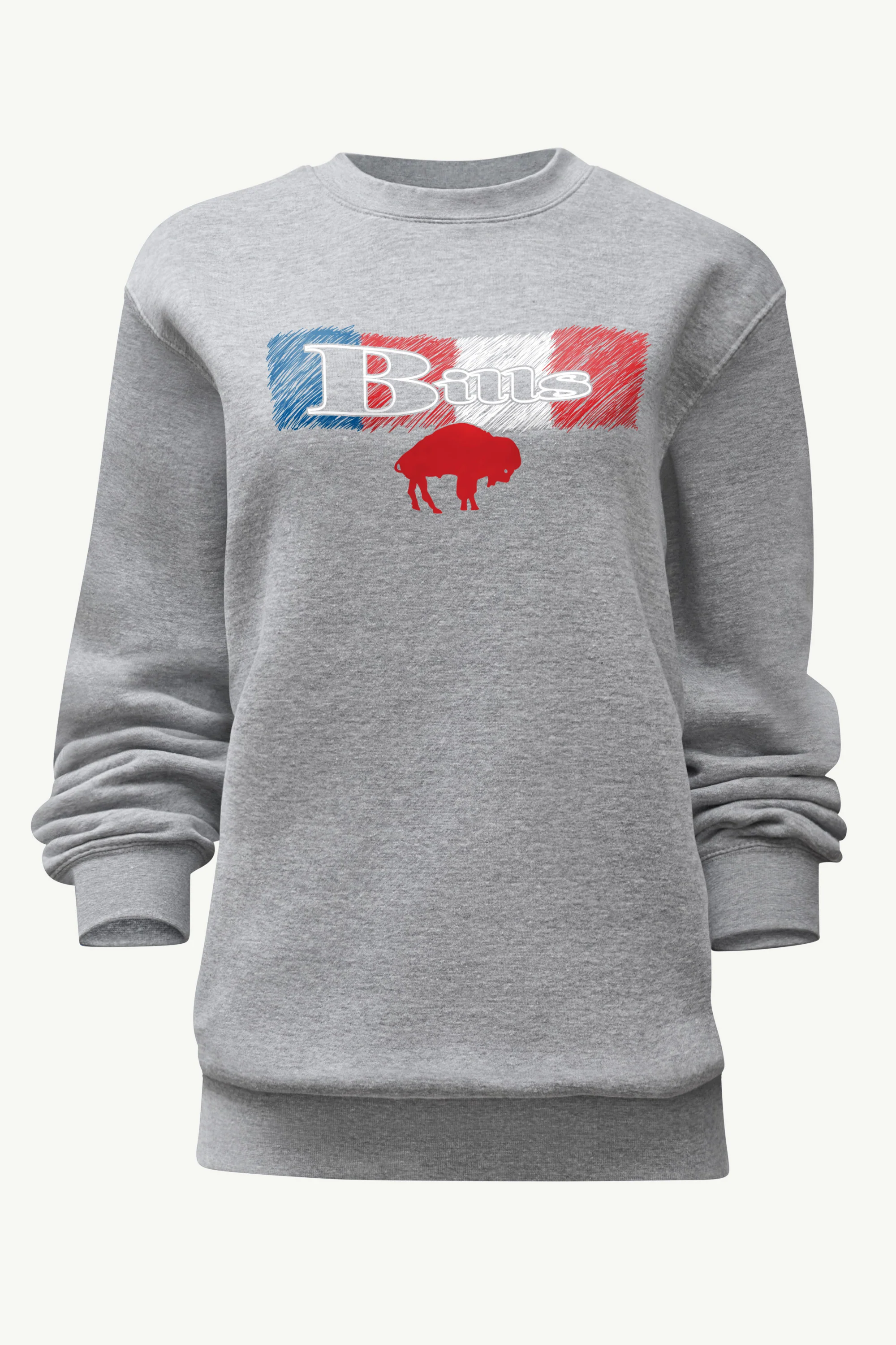 WOMENS BUFFALO BILLS COLOR SHADING SWEATSHIRT
