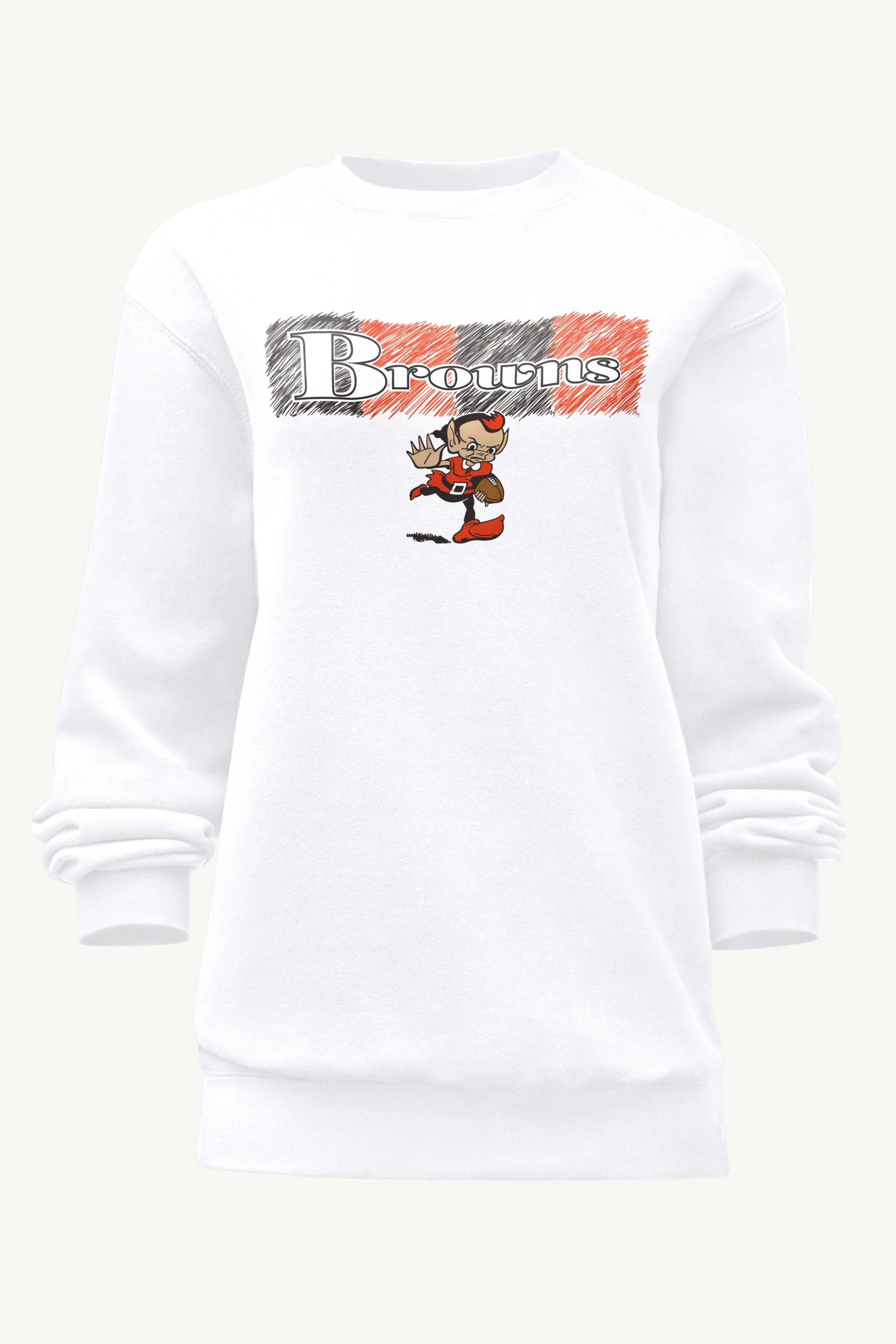 WOMENS CLEVELAND BROWNS COLOR SHADING SWEATSHIRT