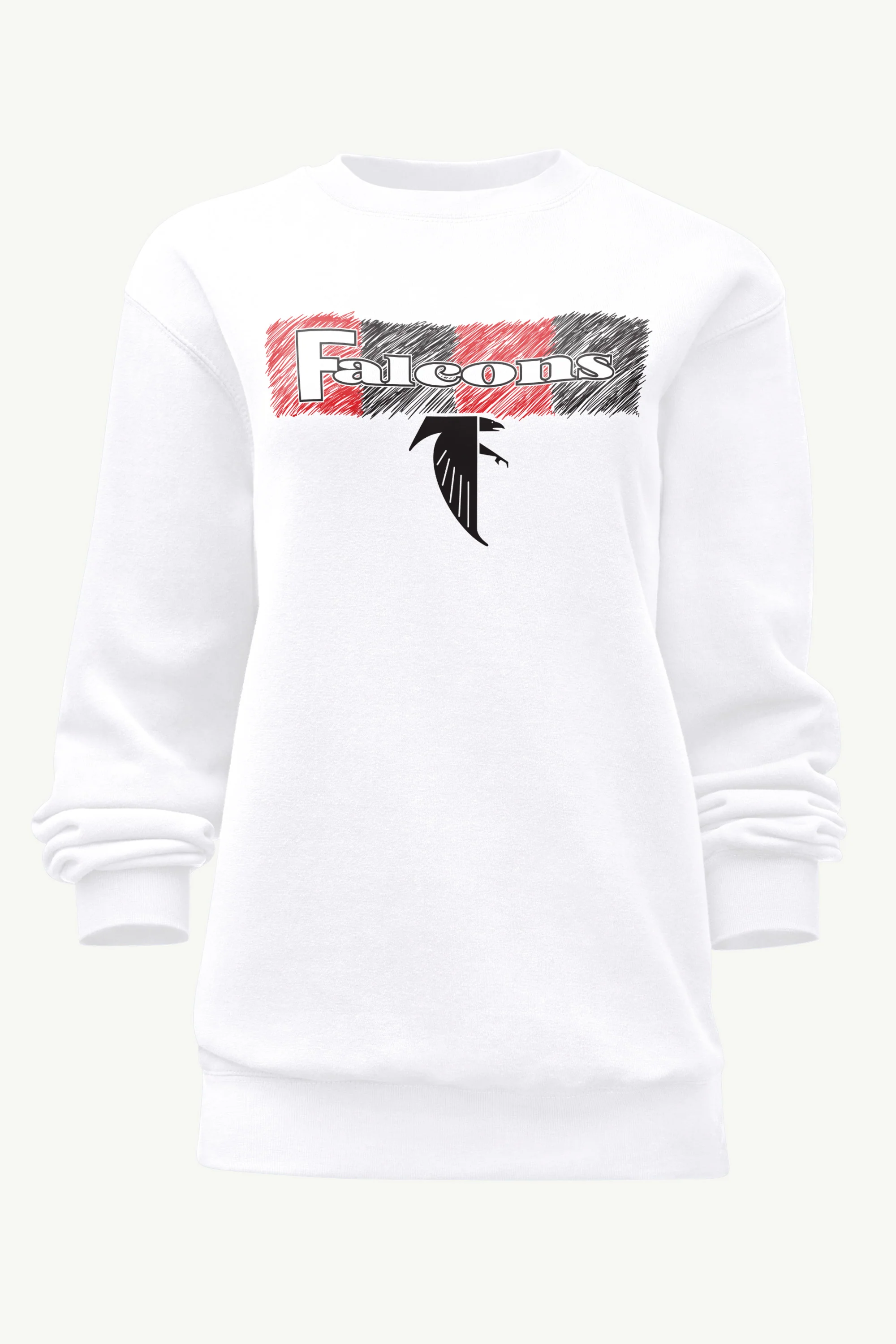 WOMENS ATLANTA FALCONS COLOR SHADING SWEATSHIRT